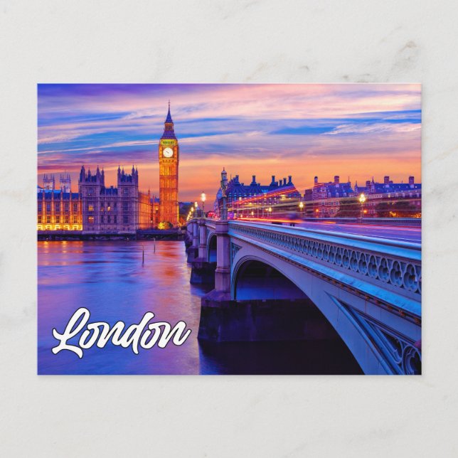 Postal Londres, Inglaterra | Big Ben (Anverso)
