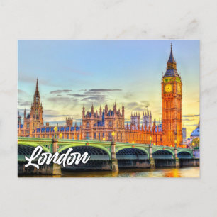 Postal Londres, Inglaterra   Big Ben