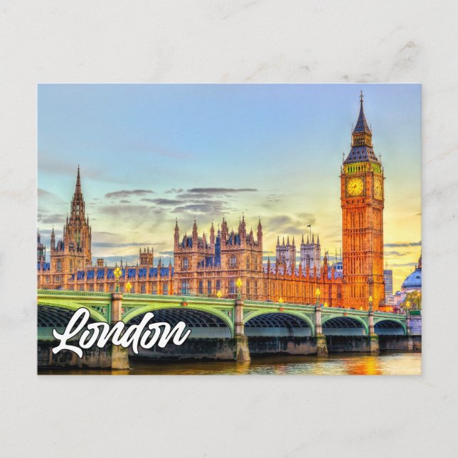 Postal Londres, Inglaterra | Big Ben (Anverso)