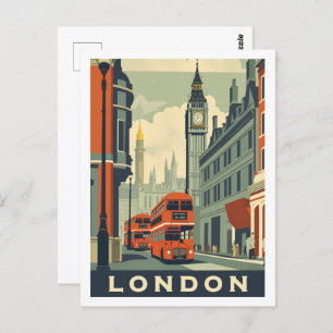 Postal Londres Inglaterra Reino Unido Famoso Travel Place