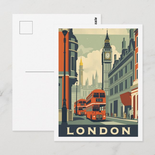 Postal Londres Inglaterra Reino Unido Famoso Travel Place (Anverso / Reverso)