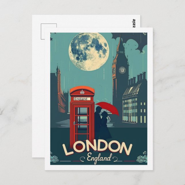 Postal Londres Inglaterra Reino Unido Vintage Famoso Trav (Anverso / Reverso)