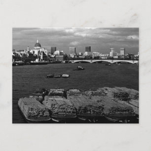 Postal Londres Inglaterra Vintage río Támesis horizonte c