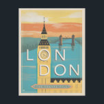 Postal Londres - La Milla Cuadrada<br><div class="desc">Anderson Design Group es una firma de diseño y ilustracion galardonada en Nashville,  Tennessee. El fundador Joel Anderson dirige un equipo de artistas talentosos para crear arte poster original que se parece a las estampas publicitarias tradicionales de los años 20 a los 60.</div>