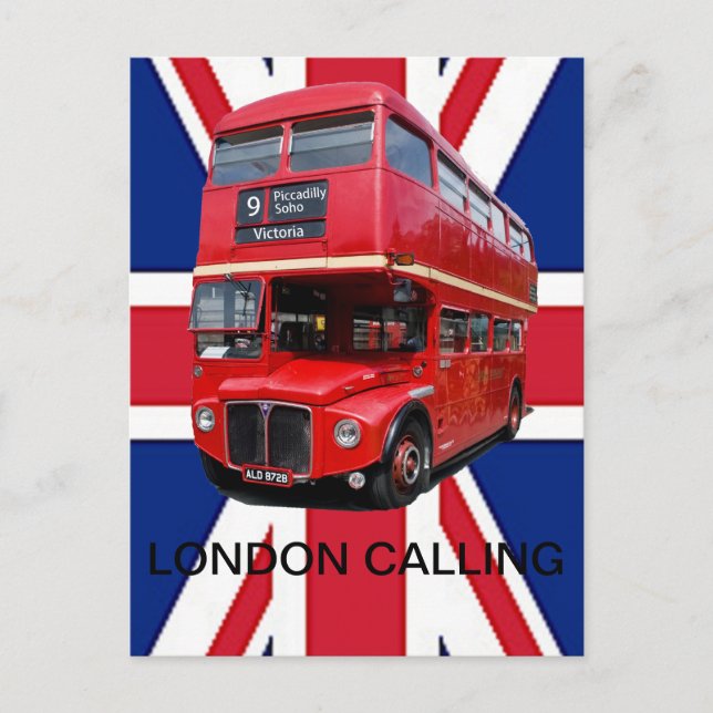 POSTAL LONDRES LLAMANDO POSTCARD (Anverso)