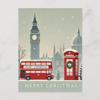 Postal Londres Navidad | Big Ben y Londres Festivo
