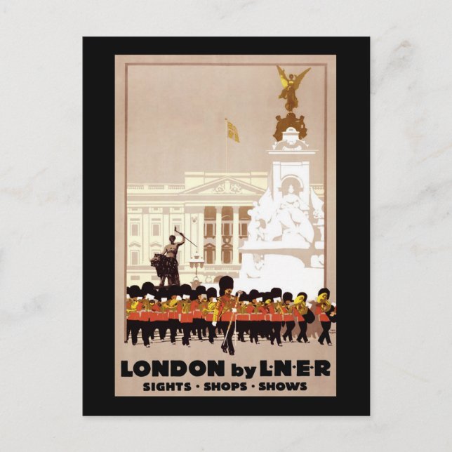 Postal Londres por LNER (Anverso)