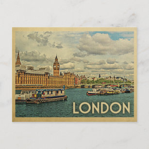 Postal Londres Postcard Inglaterra Viaje de Vintage