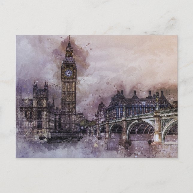 Postal Londres, Reino Unido (Anverso)