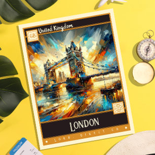 Postal Londres, Reino Unido Pintura de época