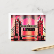 Londres SKyline en estilo de ilusión óptica BAUHAU