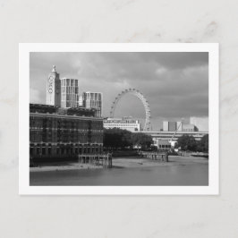 Postal Londres: Torre OXO, London Eye y río Támesis