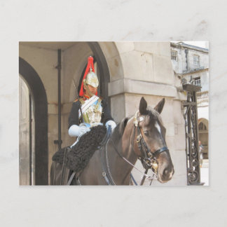 Postal Londres, un centinela montada en Whitehall