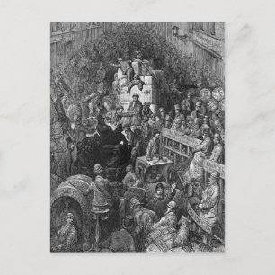 Postal Londres victoriano - Una ciudad a lo largo