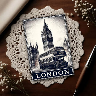 Postal Londres Vintage Inglaterra Viajes 