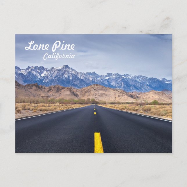 Postal Lone Pine California (Anverso)