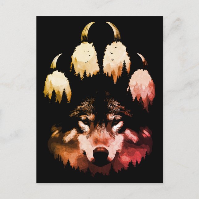 Postal Lone Wolf. Alma salvaje (Anverso)