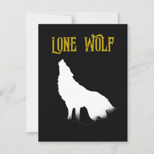 Postal Lone Wolf Male Sigma Minimalista moderno