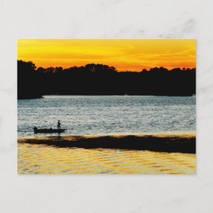 Postal Lonely Fisherman
