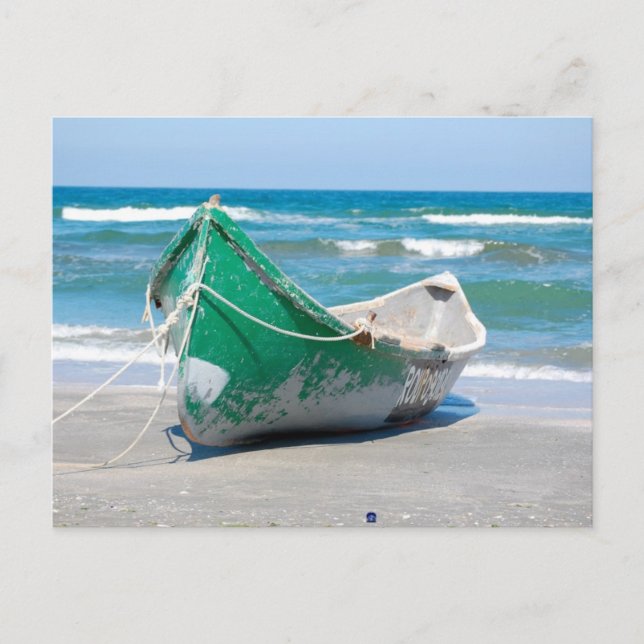 Postal Lonely-row-boat607 Fila boat beach wave (Anverso)