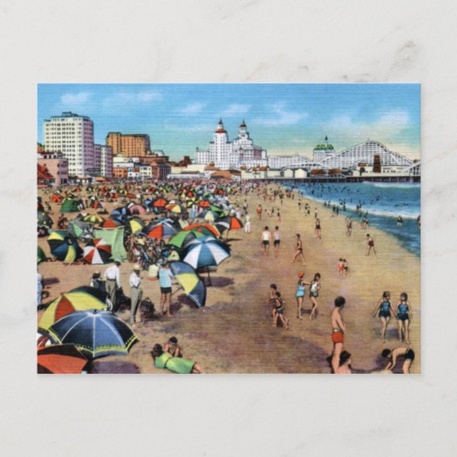 Postal Long Beach California Vintage (Anverso)