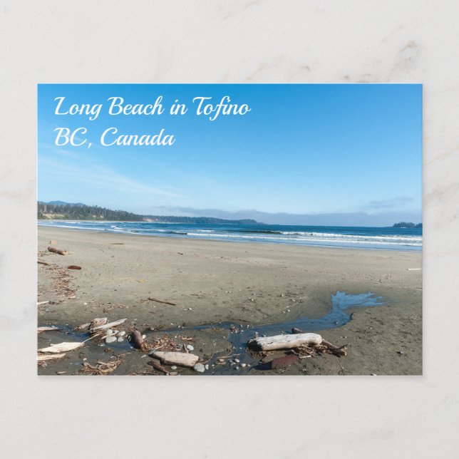 Postal Long Beach en Tofino - BC, Canadá (Anverso)