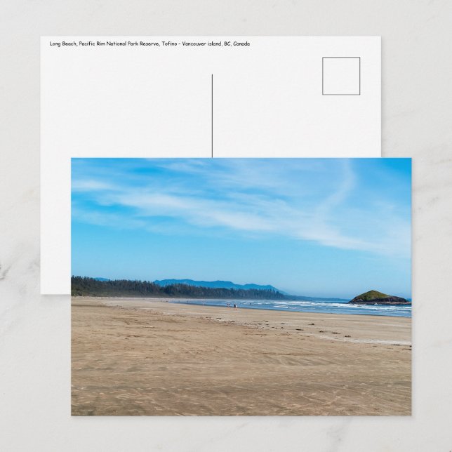 Postal Long Beach en Tofino - BC, Canadá (Anverso / Reverso)