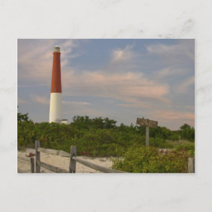 Postal Long Beach Island Light House New Jersey Estados U