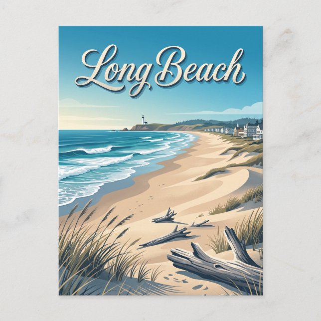 Postal Long Beach, Washington (Anverso)