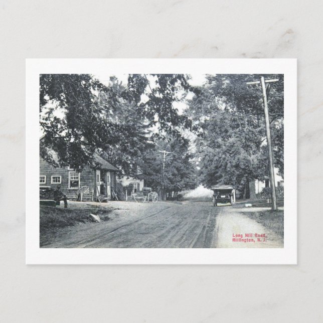 Postal Long Hill Rd., Millington, New Jersey Vintage (Anverso)