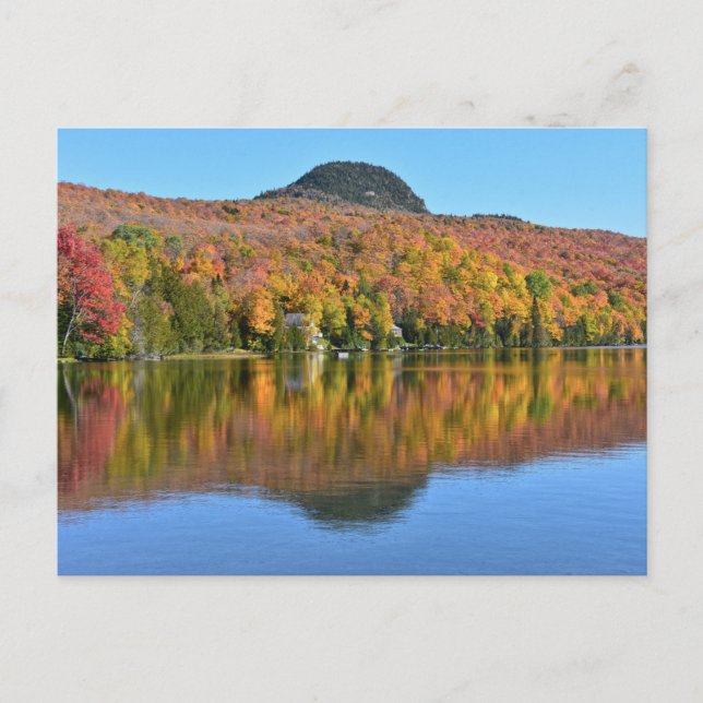 Postal Long Pond en otoño, Westmore, Vermont (Anverso)