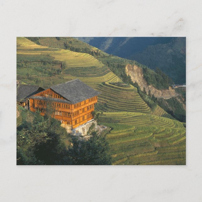 Postal Longji, provincia de Guangxi, China (Anverso)
