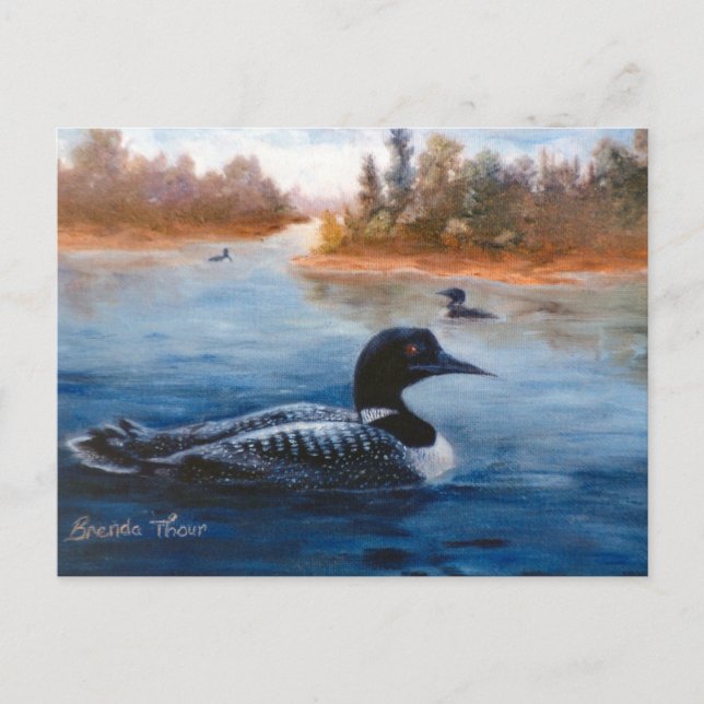 Postal Loon Lake Postcard (Anverso)