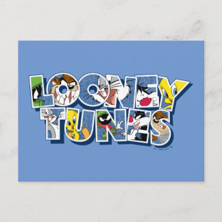 Postal LOONEY TUNES™ Characters in Lettering