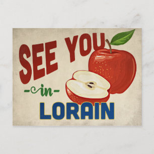 Postal Lorain Ohio Apple - Viajes de época