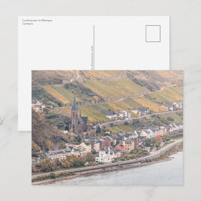 Postal Lorchhausen Rheingau (Anverso / Reverso)