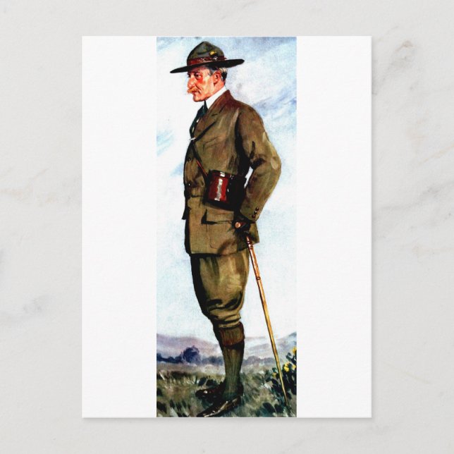 Postal Lord Baden-Powell - Fundador de Scouting (Anverso)