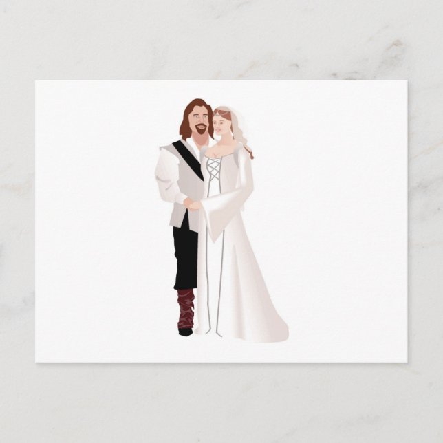 Postal Lord Y Lady Medievales (Anverso)