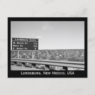 Postal Lordsburg Nuevo México Fotografía en blanco y negr