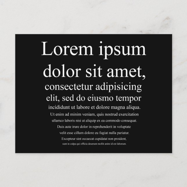 Postal Lorem Ipsum (Anverso)