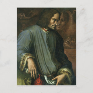 Postal Lorenzo de Medici 'El magnífico'