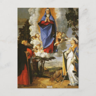 Postal Lorenzo Lotto- Asolo Altarpiecel