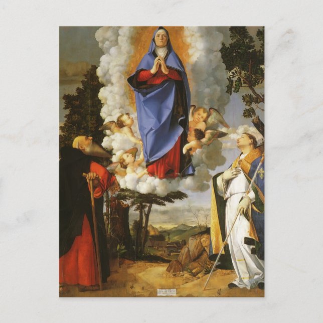 Postal Lorenzo Lotto- Asolo Altarpiecel (Anverso)