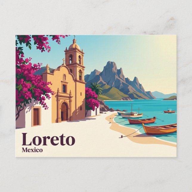 Postal Loreto México (Anverso)