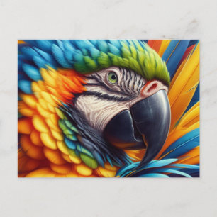 Postal Loro Guacamayo Amante de las Aves 