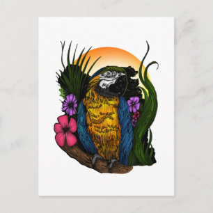 Postal Loro tropical