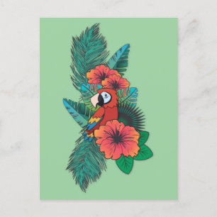 Postal Loro tropical