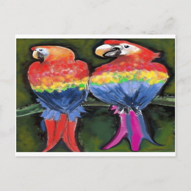 Postal loros (Anverso)