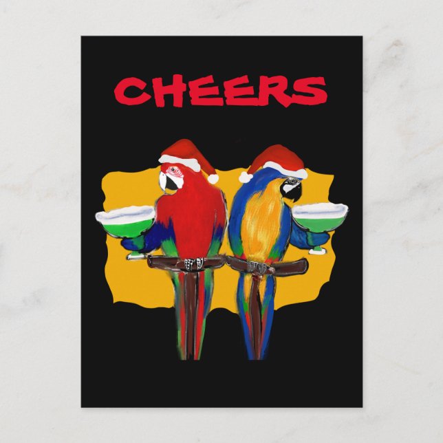 POSTAL LOROS DE FIESTA   (Anverso)