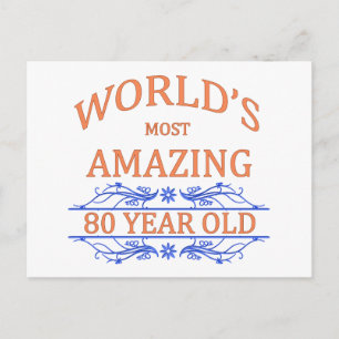 Postal Los 80 años más asombrosos del mundo